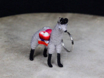 Colorful Alpaca Keychain