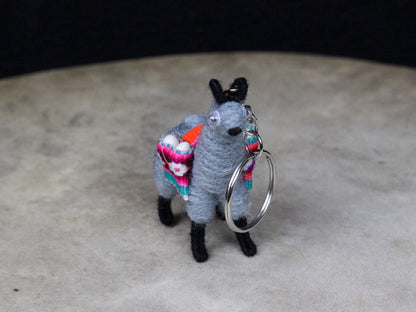 Colorful Alpaca Keychain