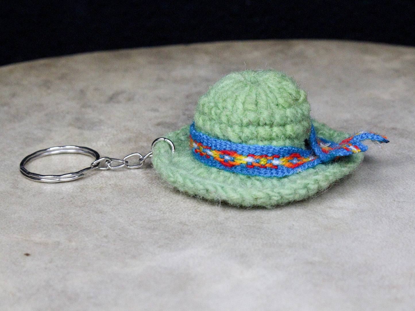 Mini Wool Hat Keychain