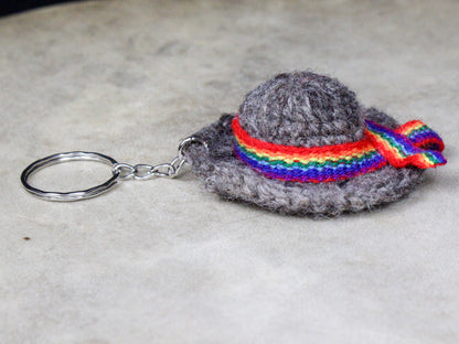 Mini Wool Hat Keychain