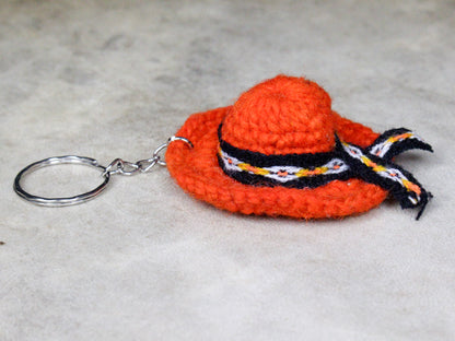 Mini Wool Hat Keychain