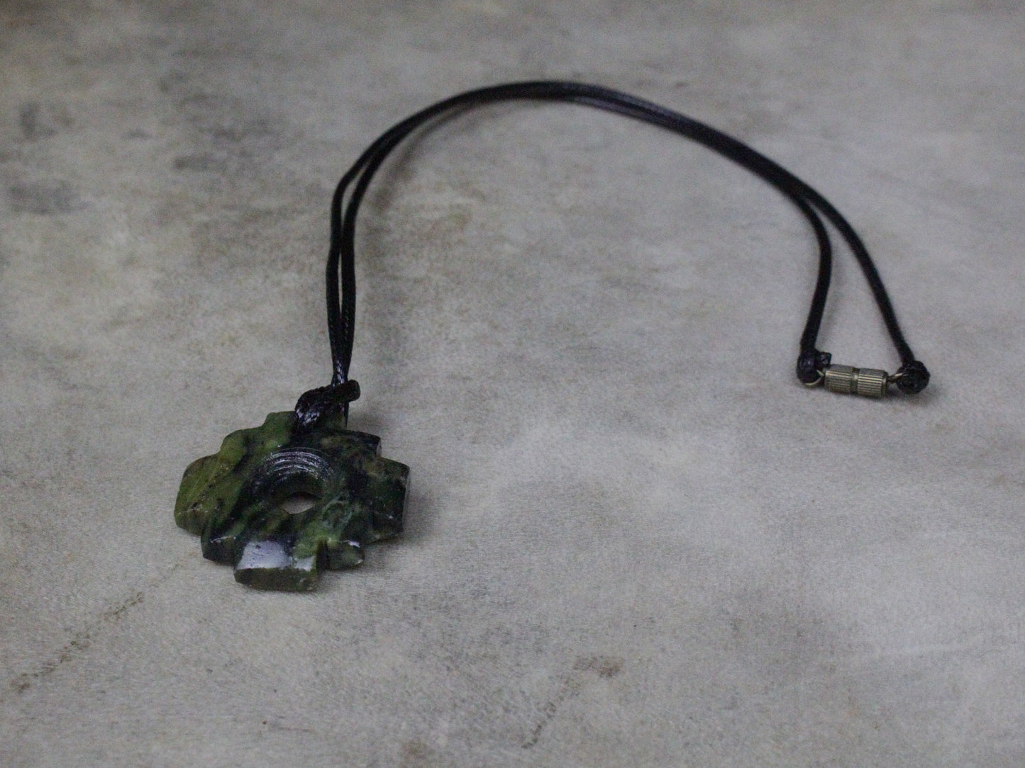 Serpentine Chakana Protection Necklace