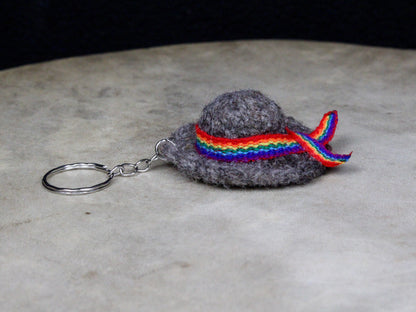 Mini Wool Hat Keychain