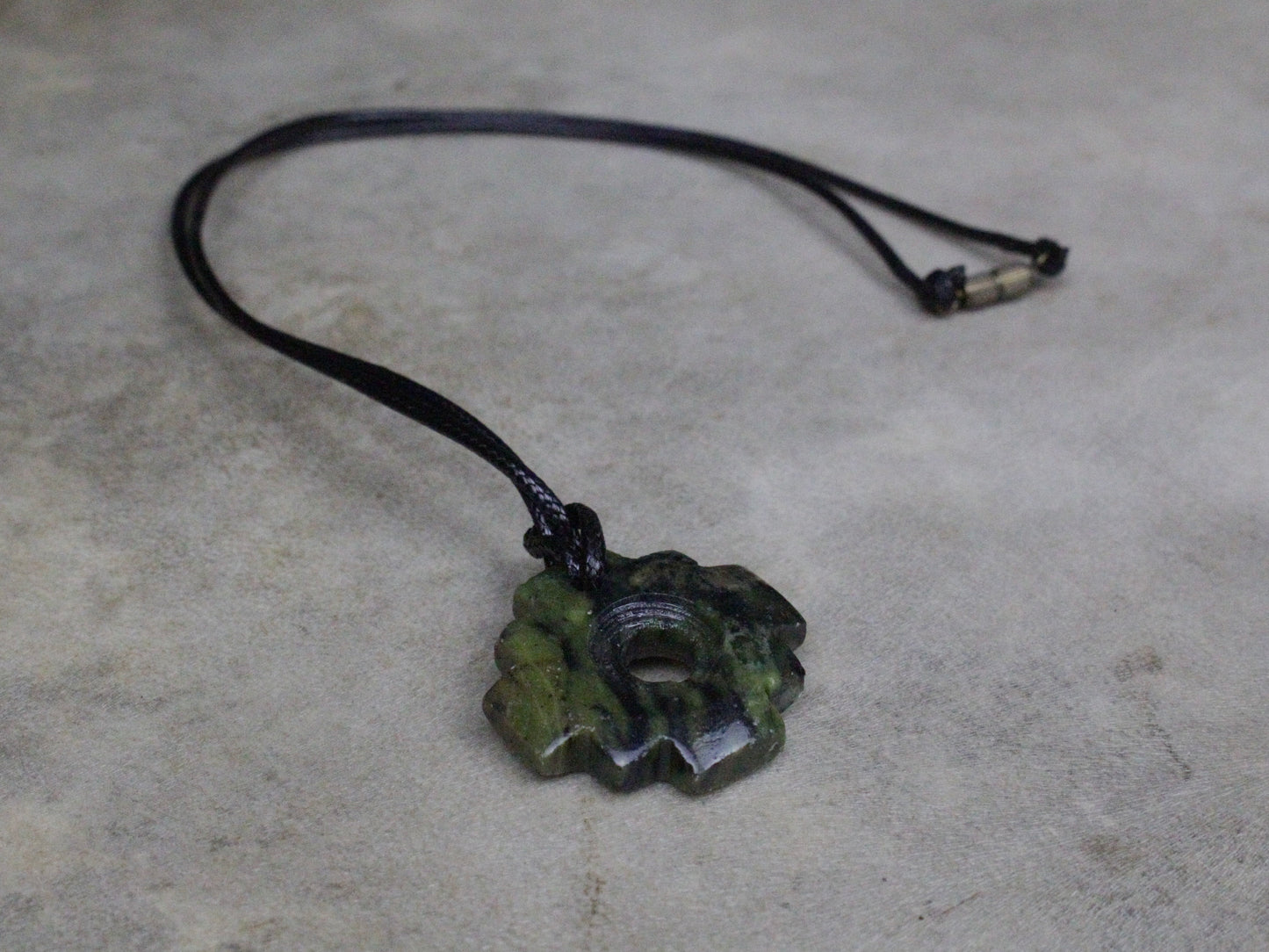 Serpentine Chakana Protection Necklace