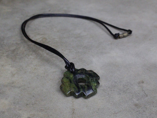 Serpentine Chakana Protection Necklace