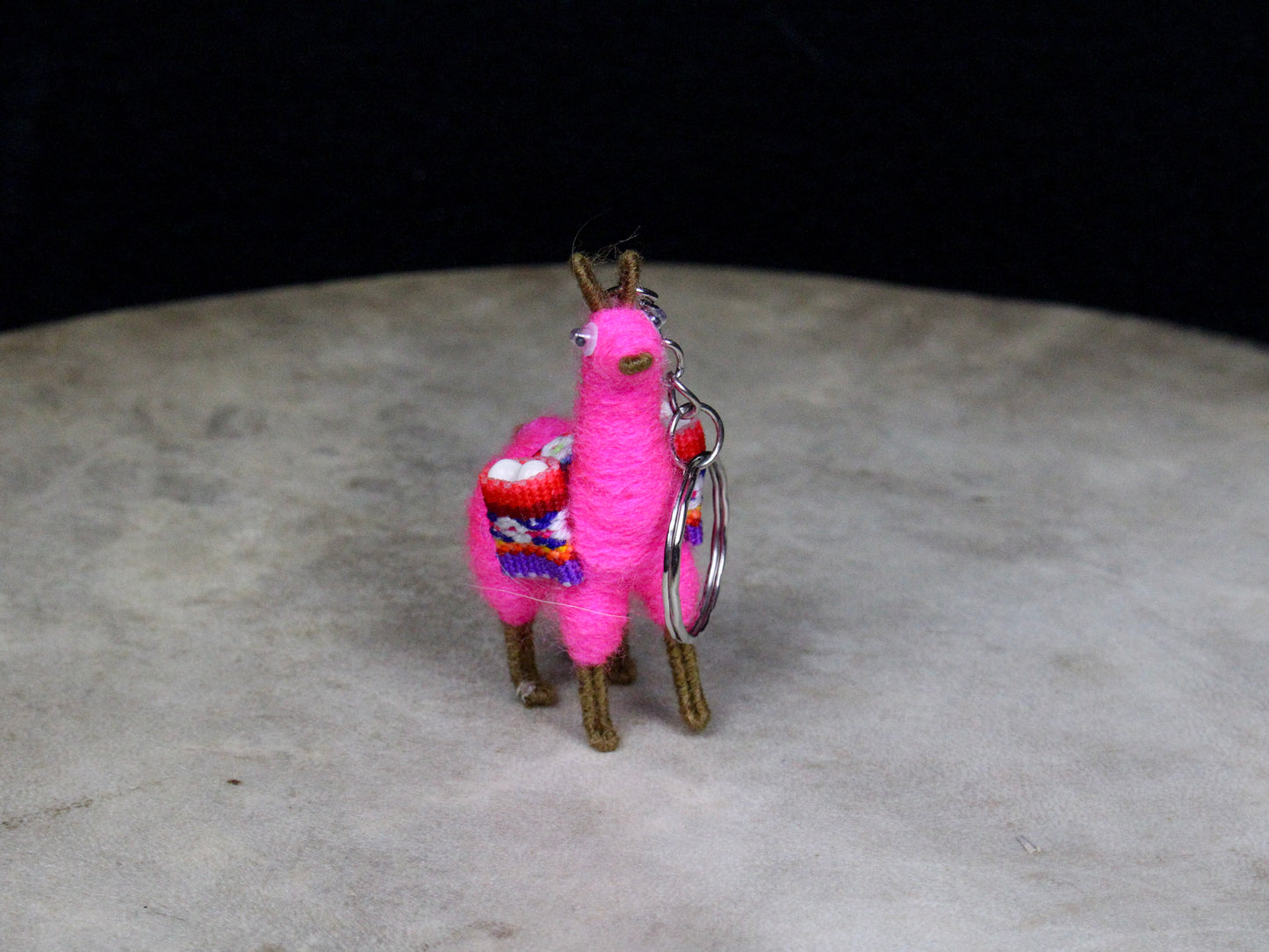 Colorful Alpaca Keychain