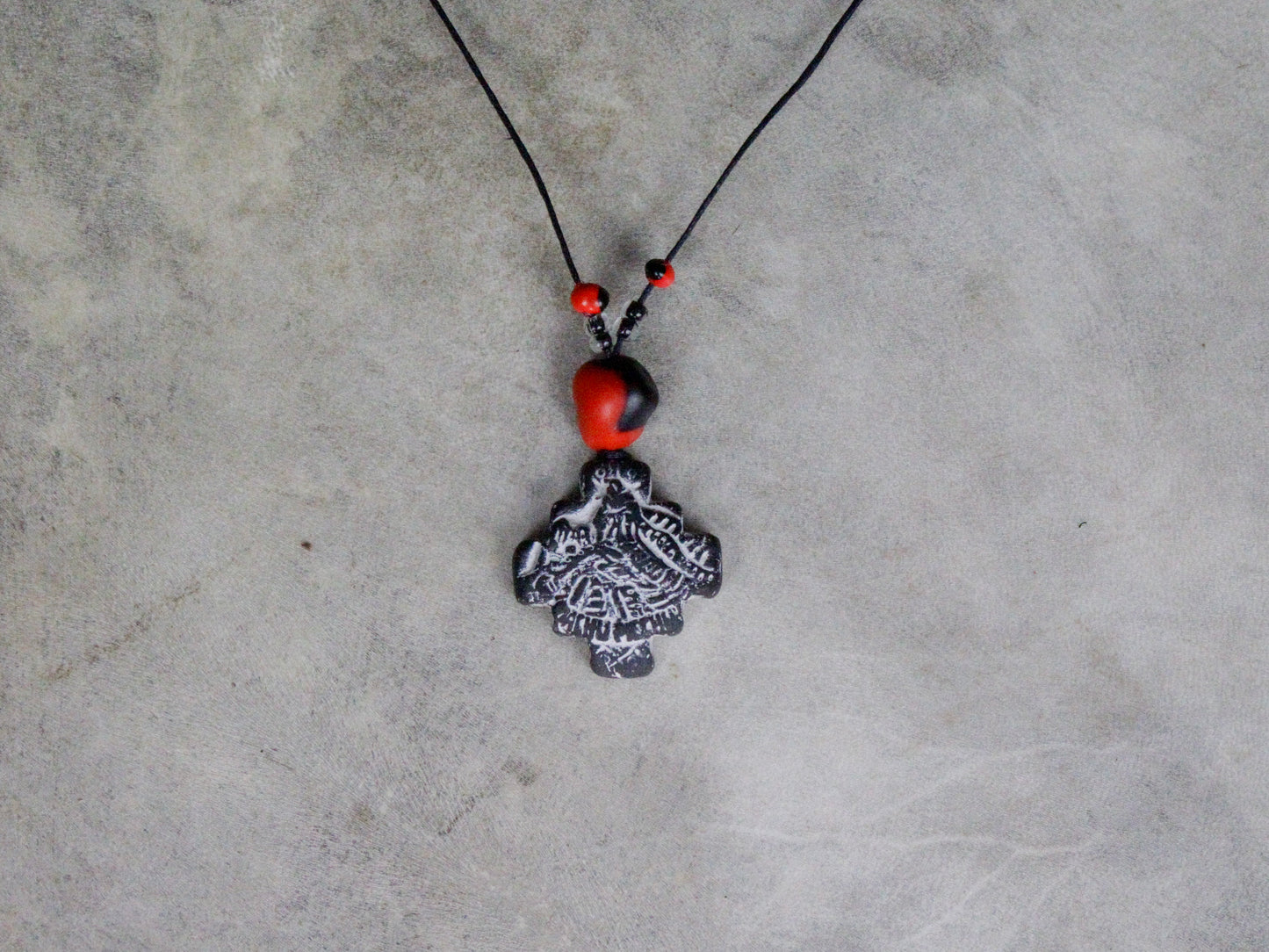 Ceramic Chakana Protection Necklace