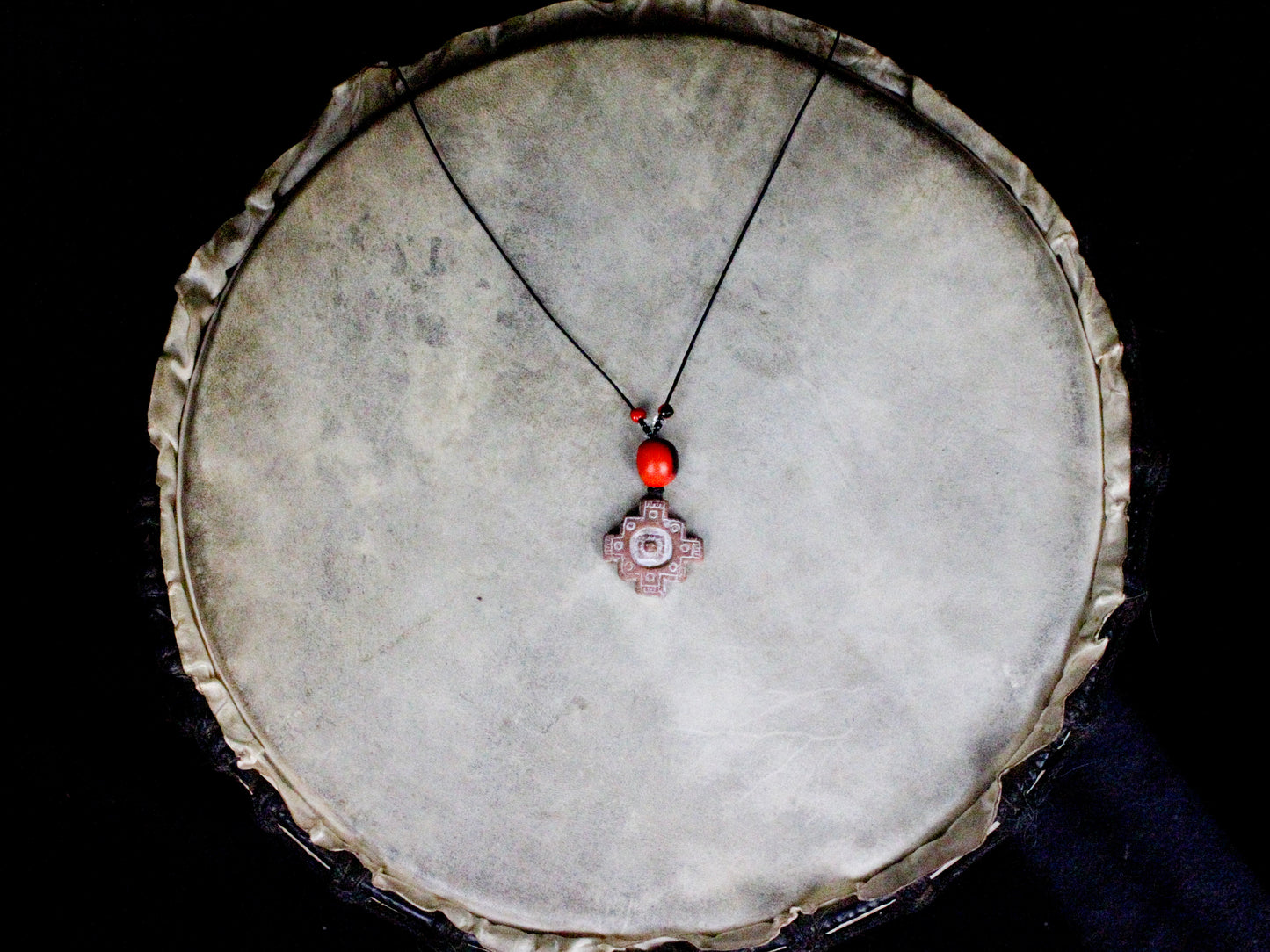 Ceramic Chakana Protection Necklace
