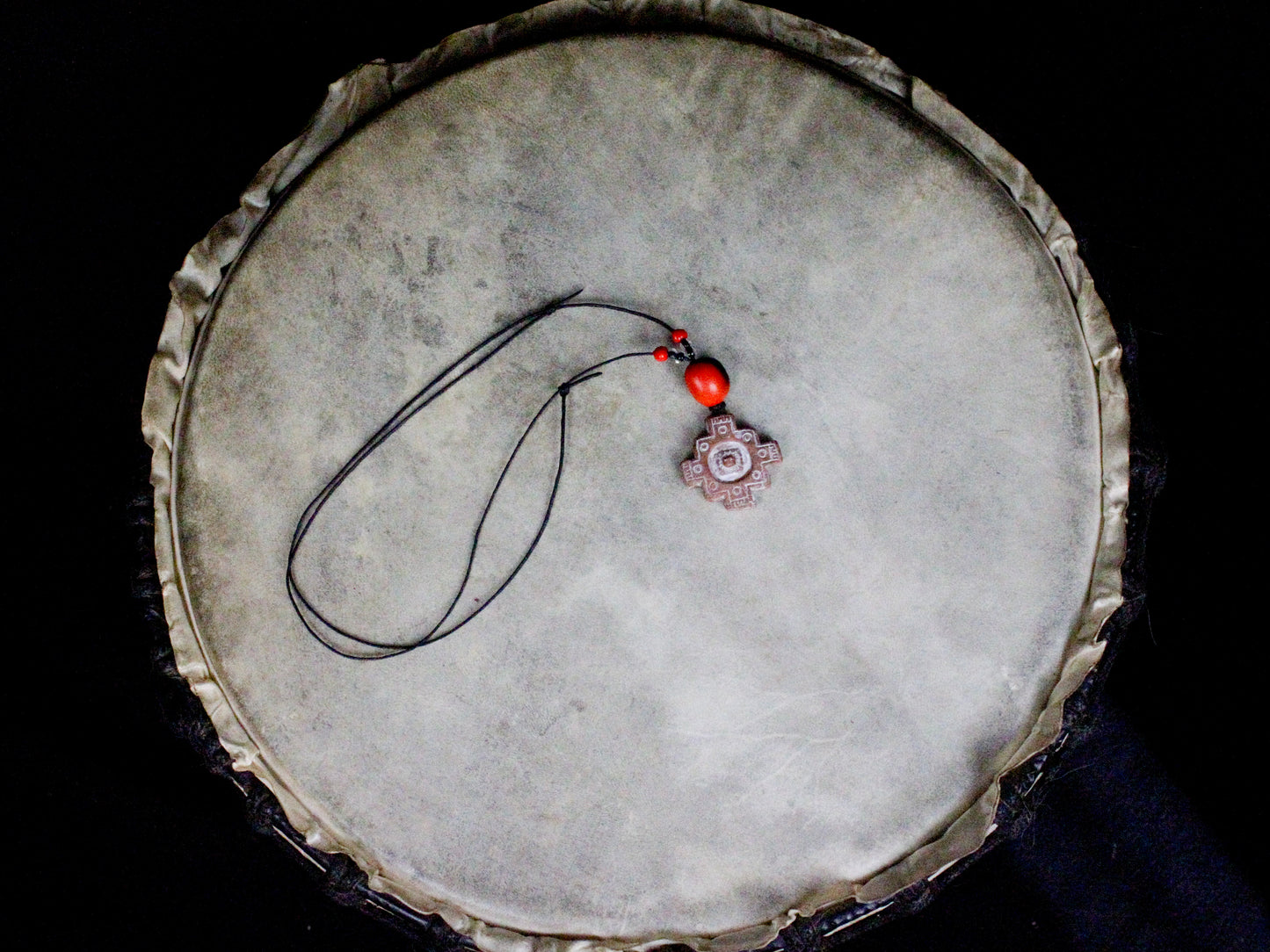 Ceramic Chakana Protection Necklace