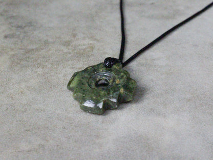 Serpentine Chakana Protection Necklace