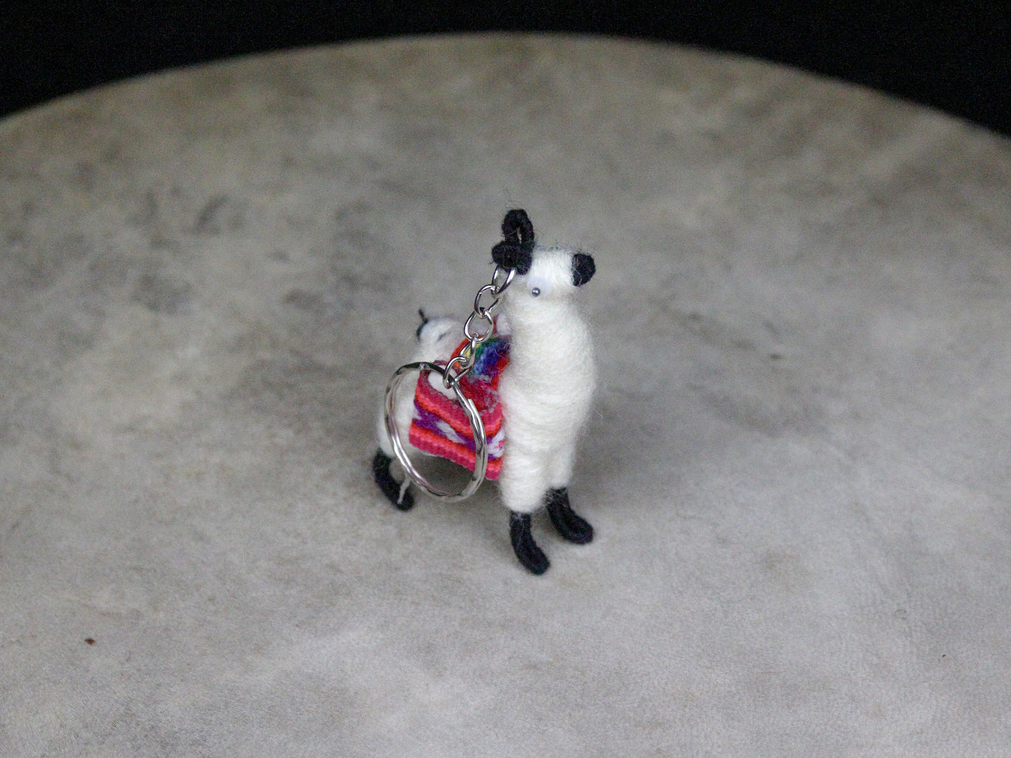 Colorful Alpaca Keychain