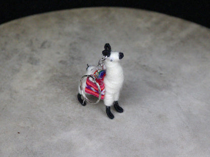 Colorful Alpaca Keychain