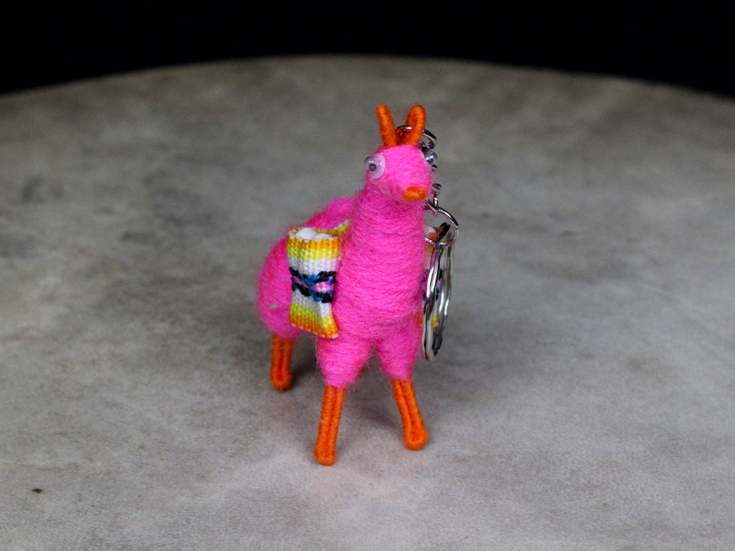 Colorful Alpaca Keychain