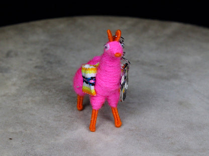 Colorful Alpaca Keychain