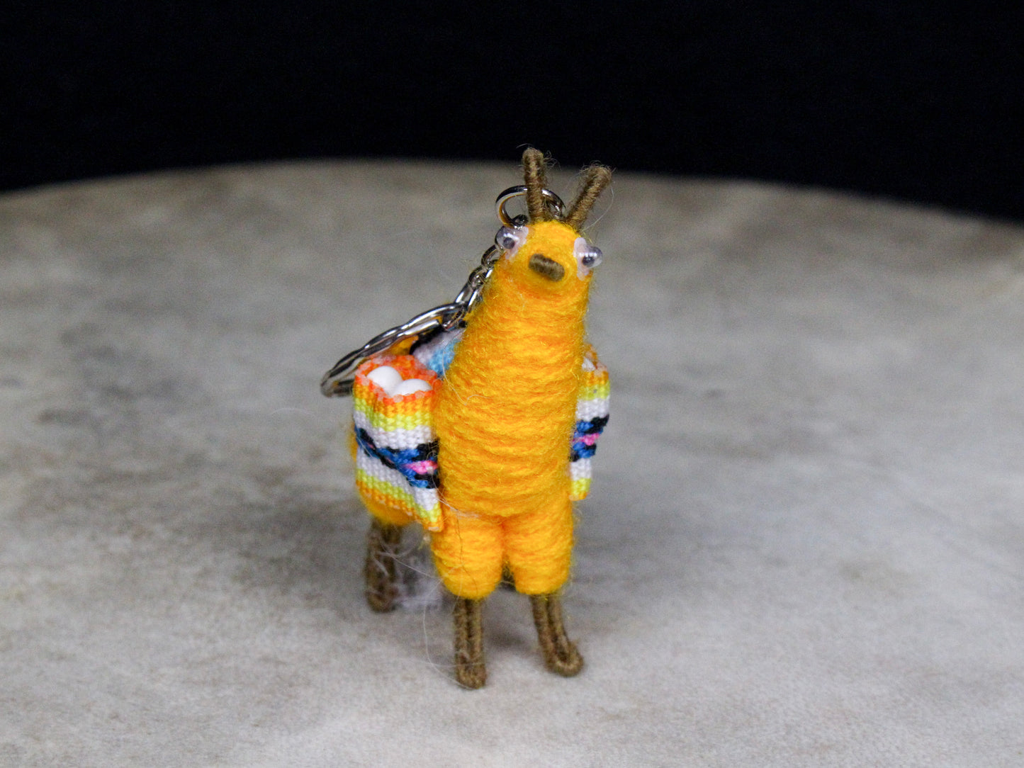 Colorful Alpaca Keychain