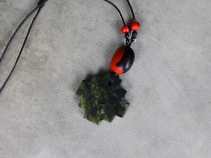 Serpentine Chakana Protection Necklace