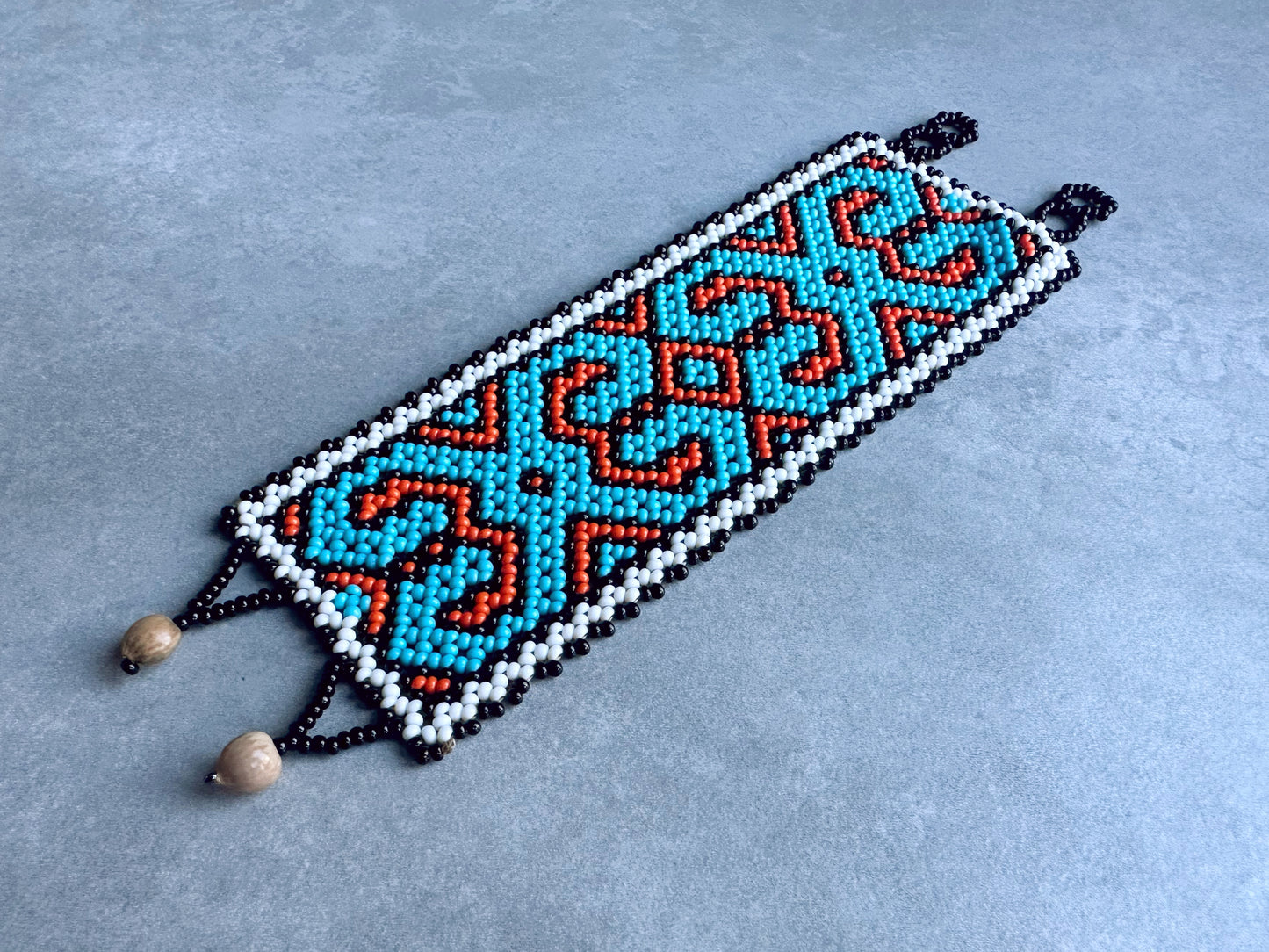 Authentic Shipibo Beaded Cuff