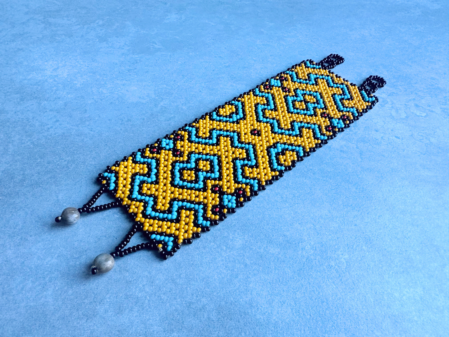 Authentic Shipibo Beaded Cuff