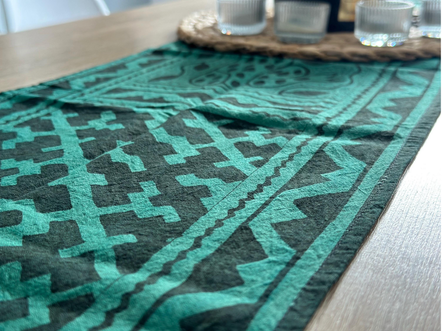 Handpainted Large Shipibo Altar Cloth